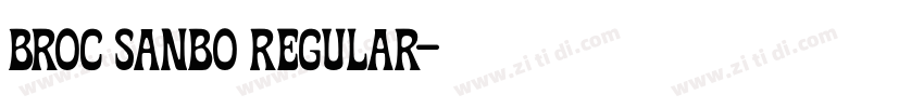 Broc Sanbo Regular字体转换